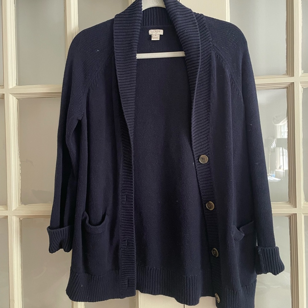 Navy JCrew Cardigan